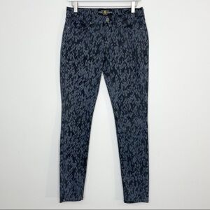 Lucky Brand Charlie Skinny Cheetah Print Jeans Size 28